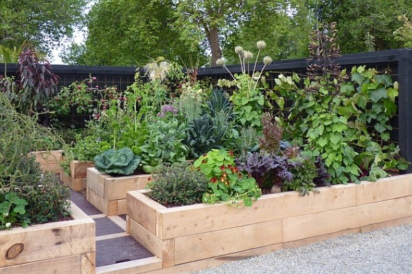 Naturalistic edible garden in NZ