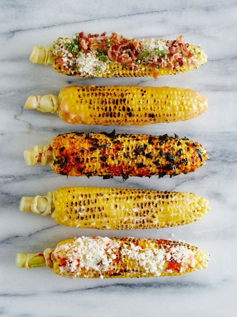 Corn on the Cob Served 5 Ways - 4th of July Ideas