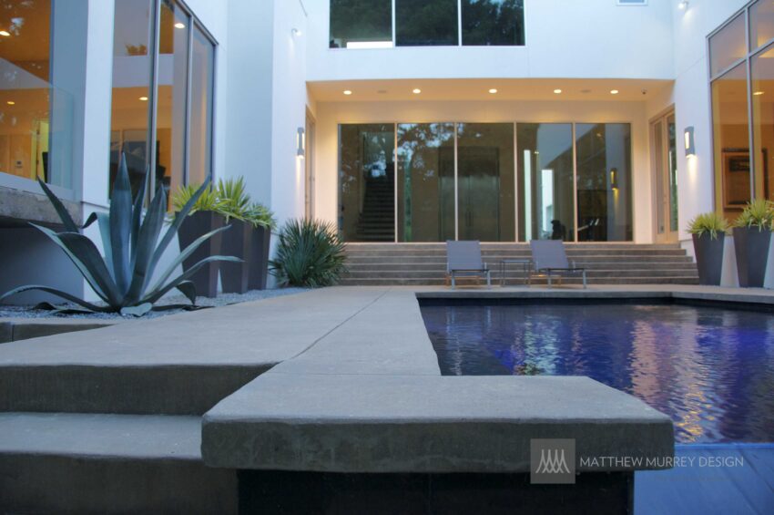 Contemporary Pool Coping - Contemporary Concrete Pool Deck