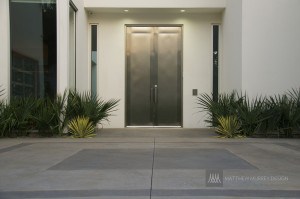 Contemporary Stainless Steel Door