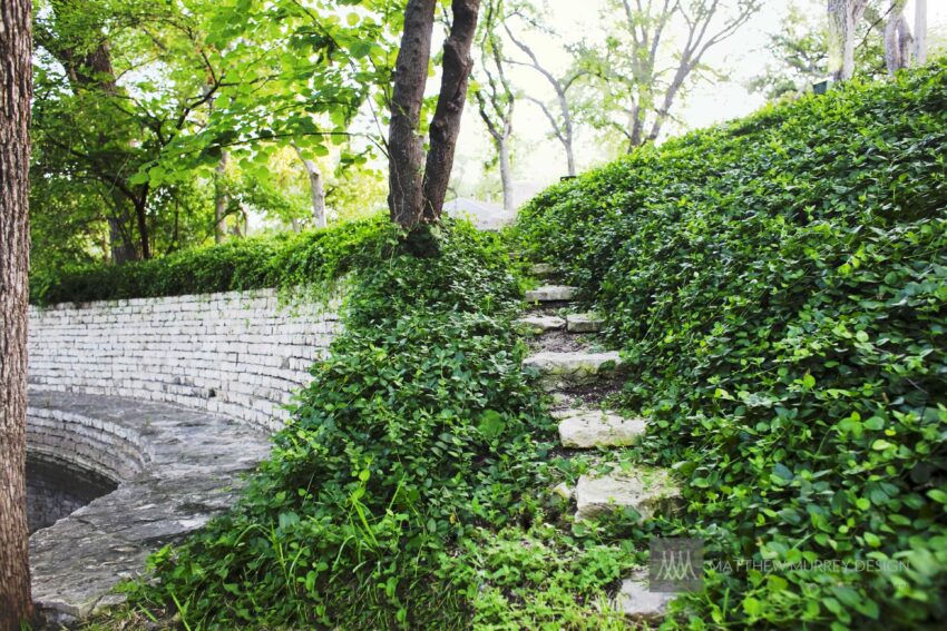 Stepping stone path to creek